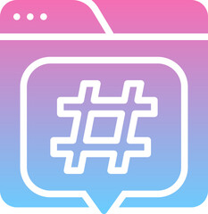 Web hastag icon