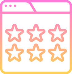Rating browser icon