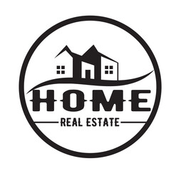 House building logo design. Vector Illustration. EPS 10