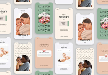 Mother's Day Social Media Stories Layout