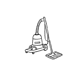 illustration of a vacume cleaner