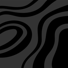 Monochrome texture reminiscent of zebra print. Minimalistic texture with ovals and lines in black doodle style on a gray background. Print for decoration and printing.