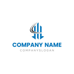 Fototapeta premium Finance logo design, vector logo design, illustration 