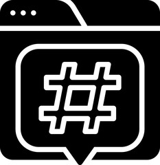 Web hastag icon