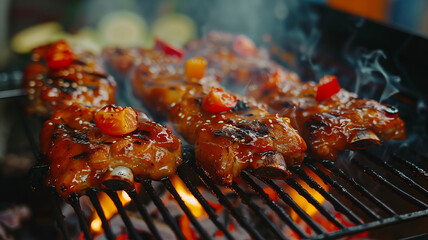 Barbecue on the stove
