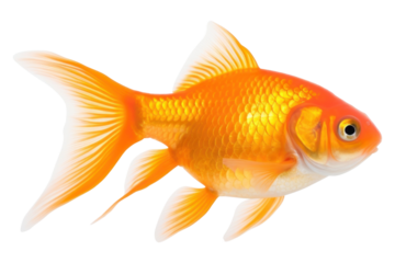 PNG Gold fish goldfish animal white background.