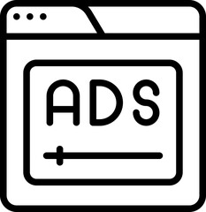 Web advertising icon
