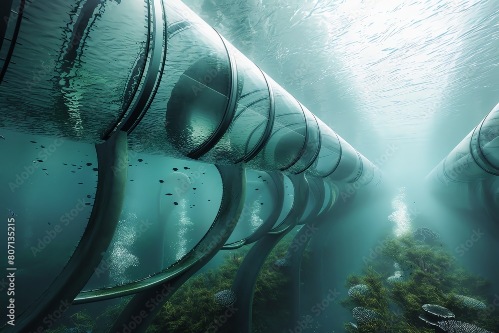 Poster engage viewers with a visually arresting image that blends the sleek lines of futuristic technologie