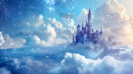 A castle in the clouds, its towers reaching towards the stars themselves - Powered by Adobe