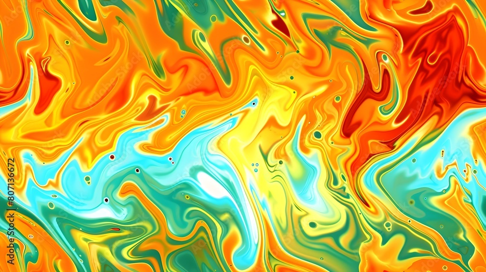 Poster bright and vibrant abstract curved art background with fluid colorful shapes and patterns