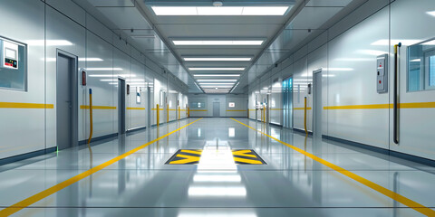 Health and Safety Compliance Area Floor: Featuring a space where health and safety compliance activities are conducted, such as safety training sessions and inspections