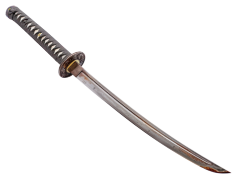 PNG Katana sword weapon dagger.