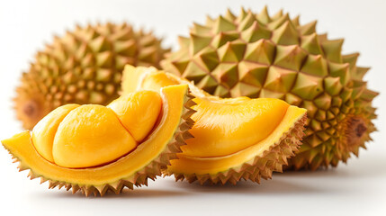 Fototapeta premium durian isolated on white background