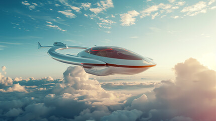 Fototapeta premium Futuristic Aircraft