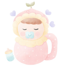 baby angel with a bow