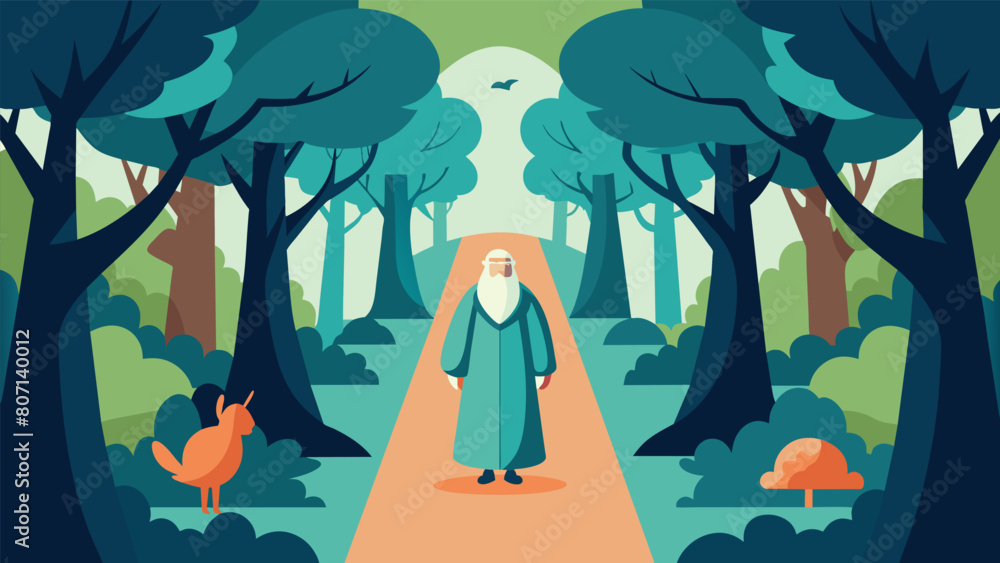 Poster as you wander through the rows of trees you cant help but feel the energy and wisdom emanating from 