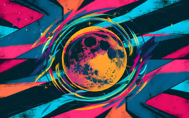 Obraz premium Colourful galaxy background