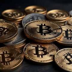 Bitcoin cryptocurrency, stock exchange, digital currency