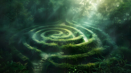 A labyrinth of dreams, where reality shifts with every step