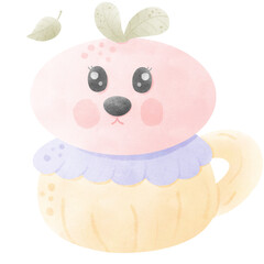 little girl with cake