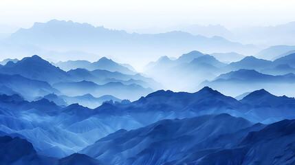 Obraz premium Beautiful landscape view at the top of mountains High quality photo