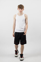 A Teenage Boy Standing