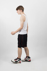 A Teenage Boy Standing