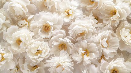 white peony flower background