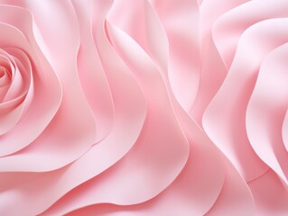 Rose panel wavy seamless texture paper texture background with design wave smooth light pattern on rose background softness soft rose shade with copy