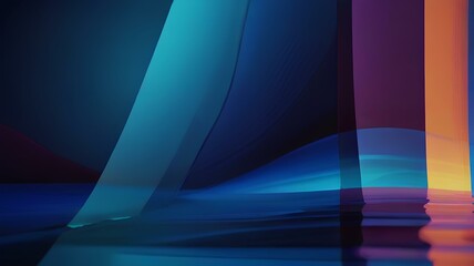 Blue vibrant and grainy abstract background design. 3d Style wallpaper
