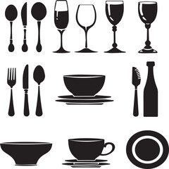 set of kitchen utensils