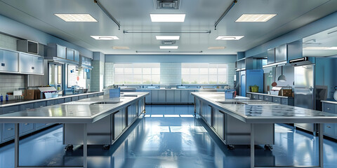 Food Safety Training Area Floor: Featuring a designated area for conducting food safety training sessions, with training materials and equipment