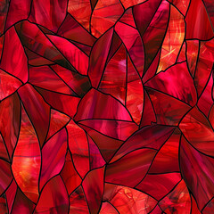 Red cracked texture resembling stained glass