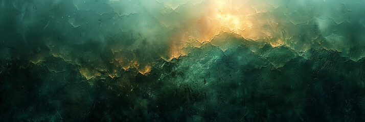 Abstract grunge texture green background, textured wallpaper, rugged dark olive green fantasy backdrop, banner, header