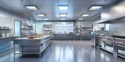 Food Preparation Training Area Floor: Showing a dedicated area for training employees in food preparation techniques, with training stations and demonstration areas