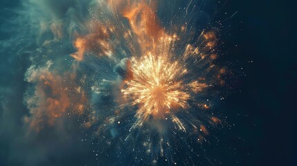 Amazing fireworks light up the night sky with vibrant colors and sparkles.
