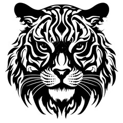 tiger head vector