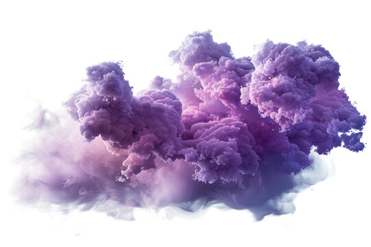 Abstract purple smoke swirls on a dark background