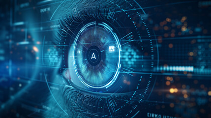 Digital Biometric Eye Scanner Interface for Secure Identification
