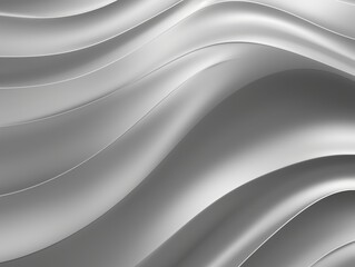 Silver abstract wavy pattern in silver color, monochrome background with copy space texture for display products blank copyspace for design text 