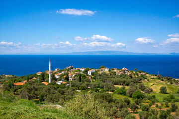 A Small Village with a View of the Aegean Sea