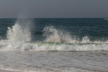waves on the beach
