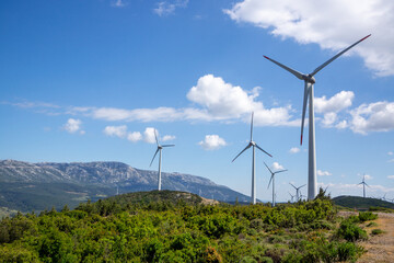 Wind Power Generation in the Hills of Izmir, Turkey