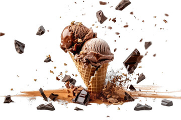 delicious ice cream explosion, png, cut out, cutout, cut-out