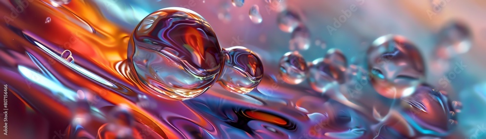 Fototapete craft a unique visual narrative by blending futuristic technologies with abstract art in a low-angle