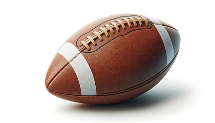 American football ball isolated on white background.
