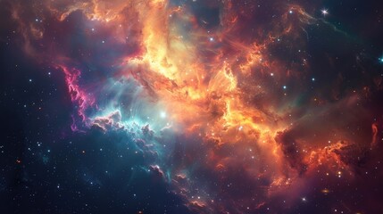 Fototapeta premium colorful nebula abstract background