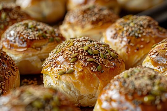Seed filled mamoul