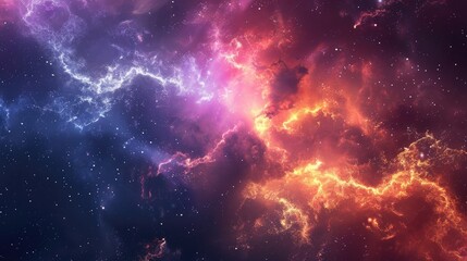 colorful nebula abstract background