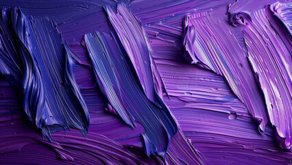 Purple blue paint mixture, wet oil painting on canvas, abstract modern art concept, color wallpaper...